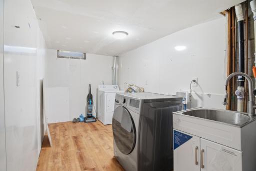 Lots of storage options in the basement.