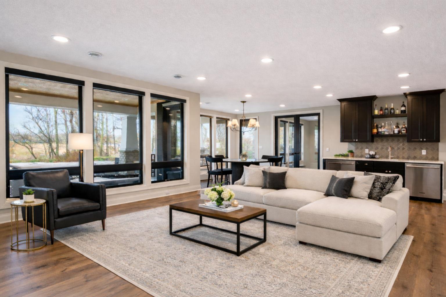 Lower level family room