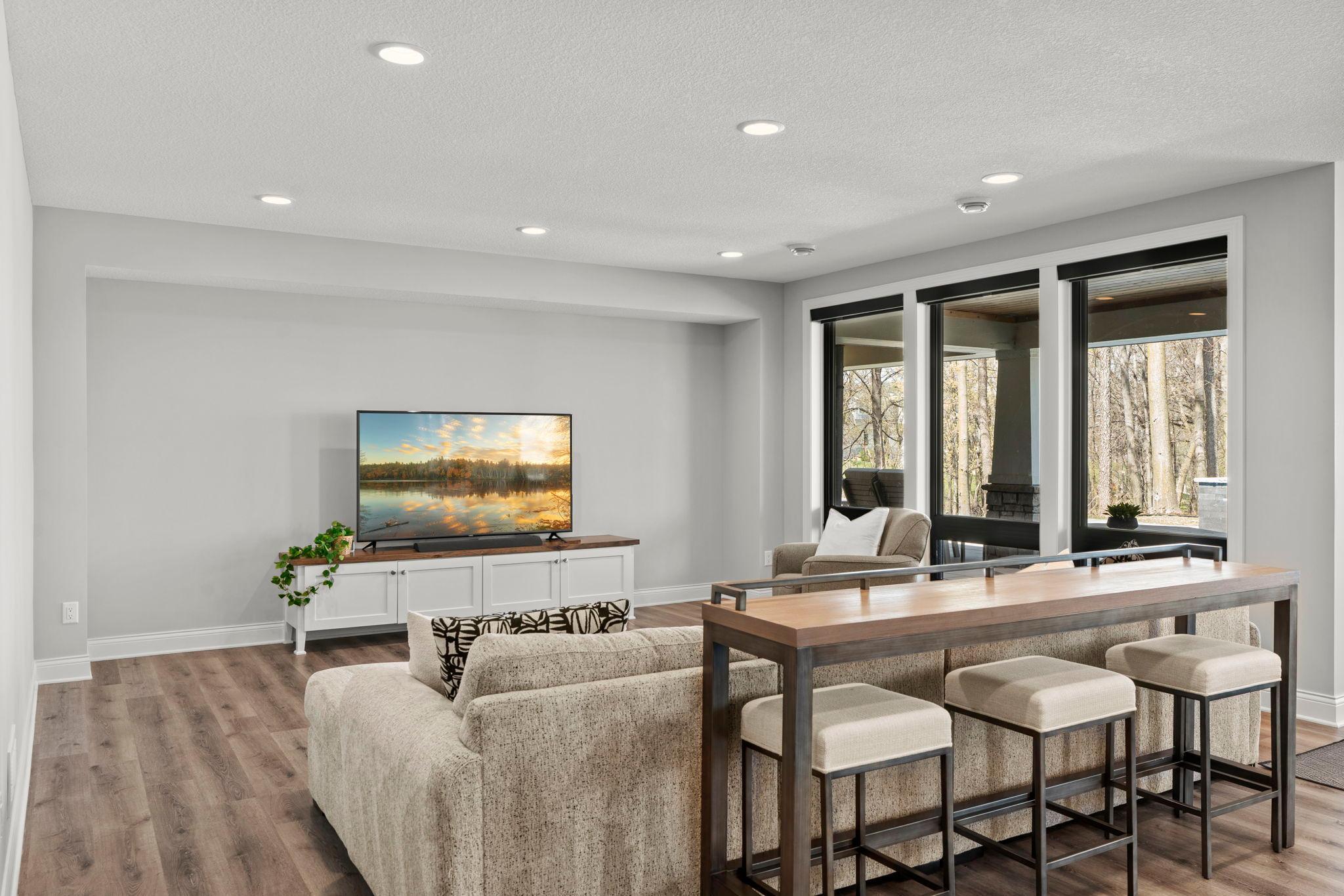 Lower level family room