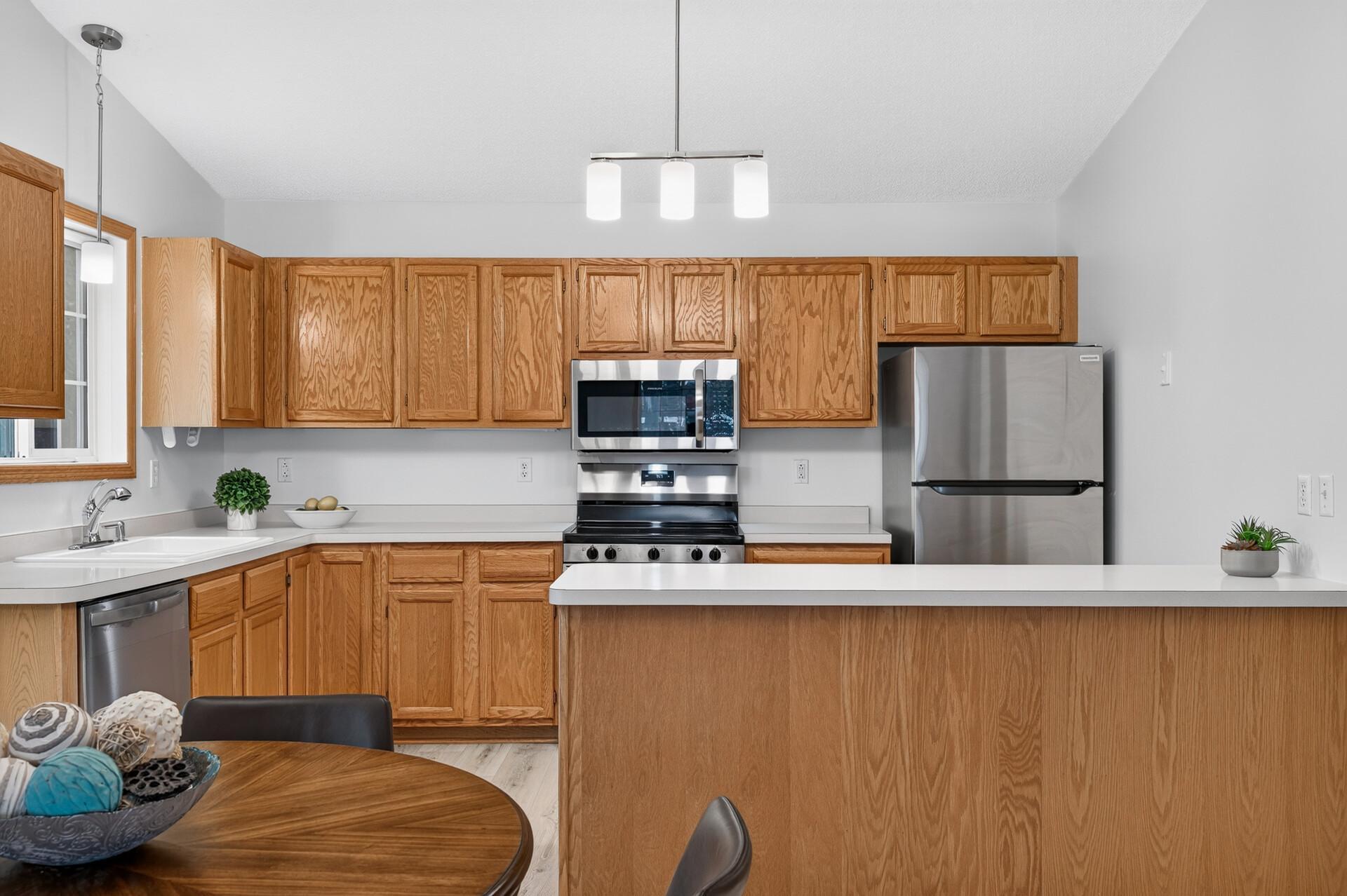 Kitchen with plenty of storage