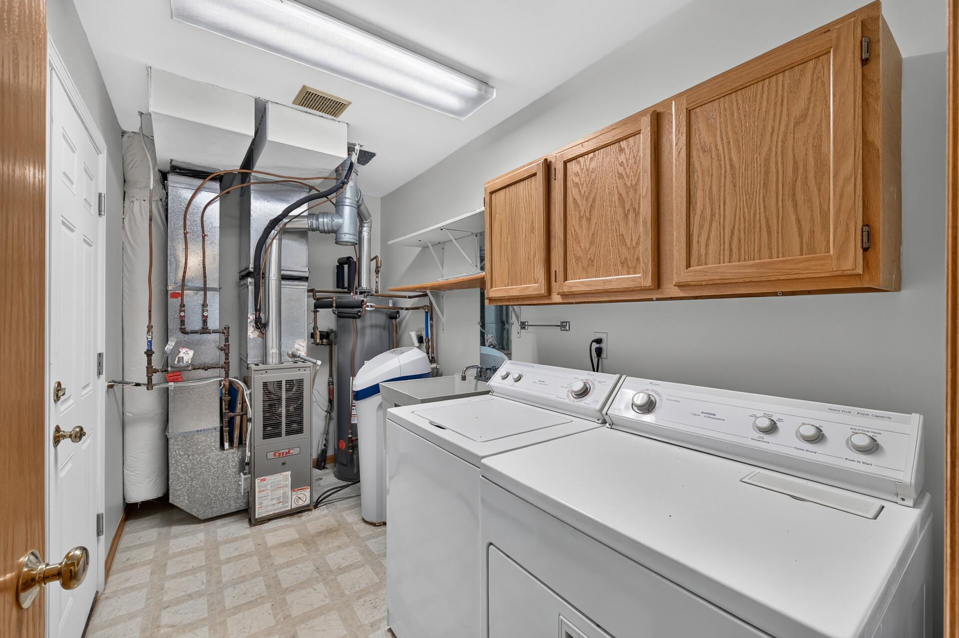 Laundry leading into garage