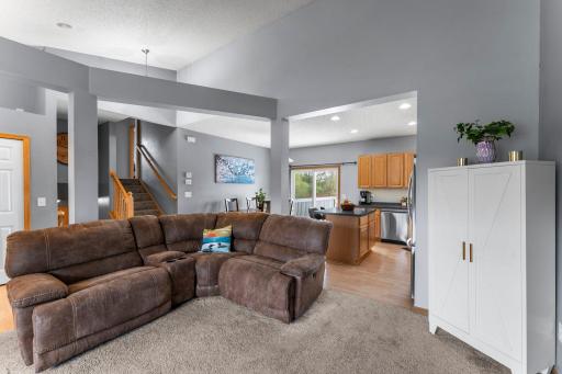 Living, dining and kitchens spaces all flow together seamlessly. Functional for everyday life as well as entertaining.