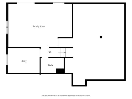 Lower level floorplan. The area on the right side is a huge crawl space offering so much storage.