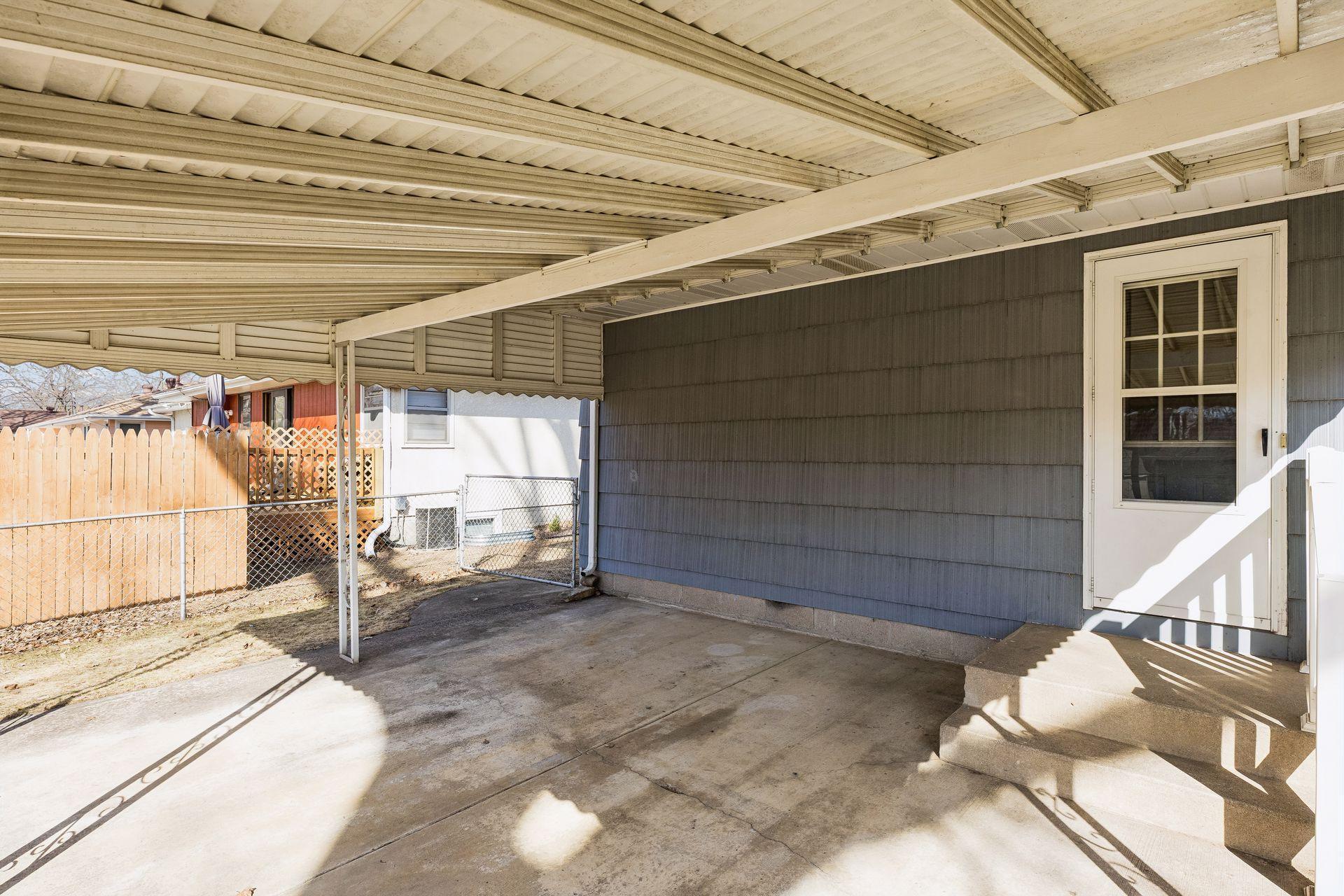 There is a great covered patio area.