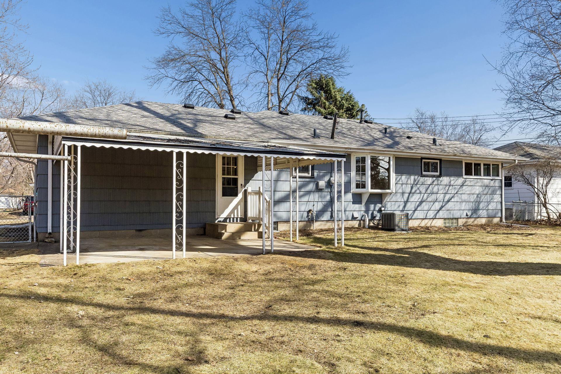 Rear exterior view of the home.