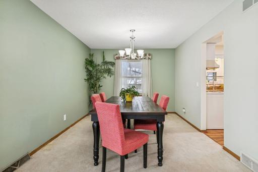 Use this space as a formal dining room or swing room