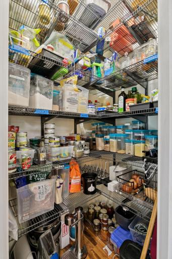 Sellers built this wonderful pantry