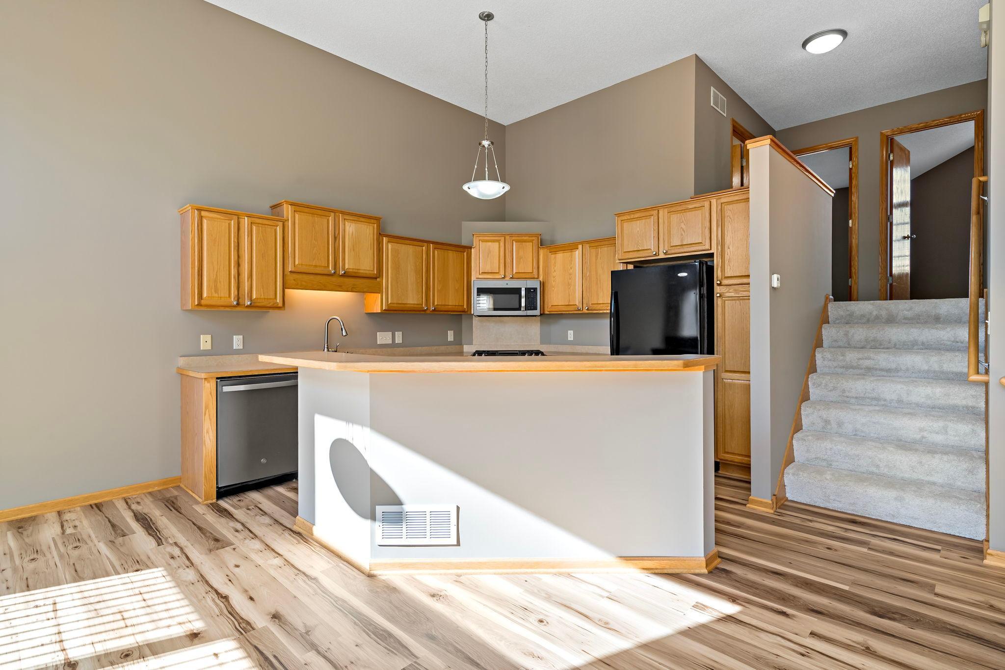 Great cabinet and counter space