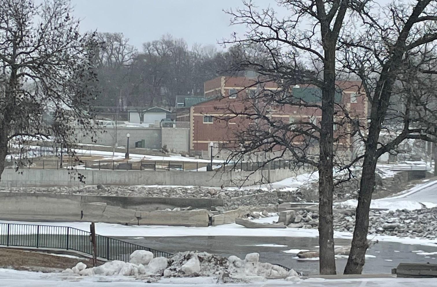 View of the river from back window - there is an opportunity to open up the back wall and add a deck to capitalize on this asset!