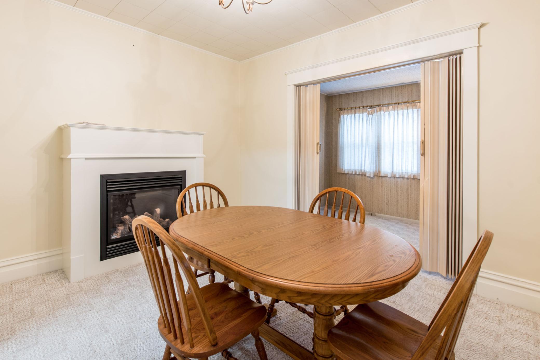 Dining Room & Fireplace