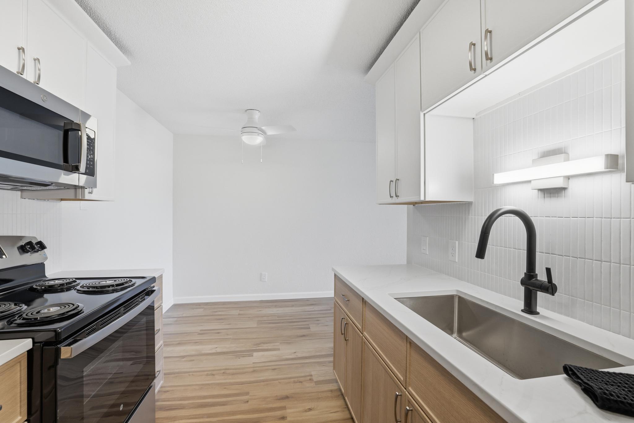 All SS appliances and lovely countertops