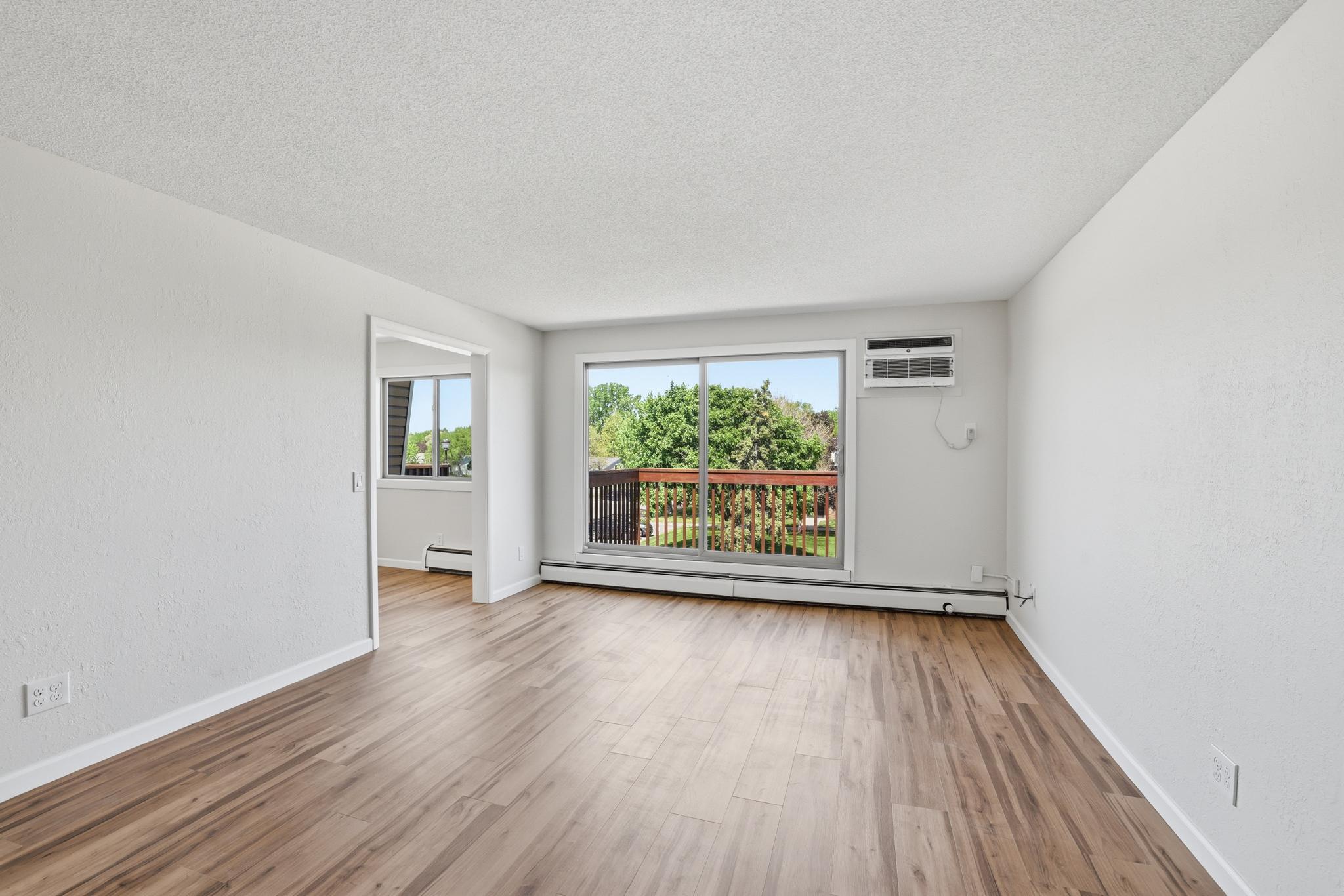 Beautiful new flooring in living room