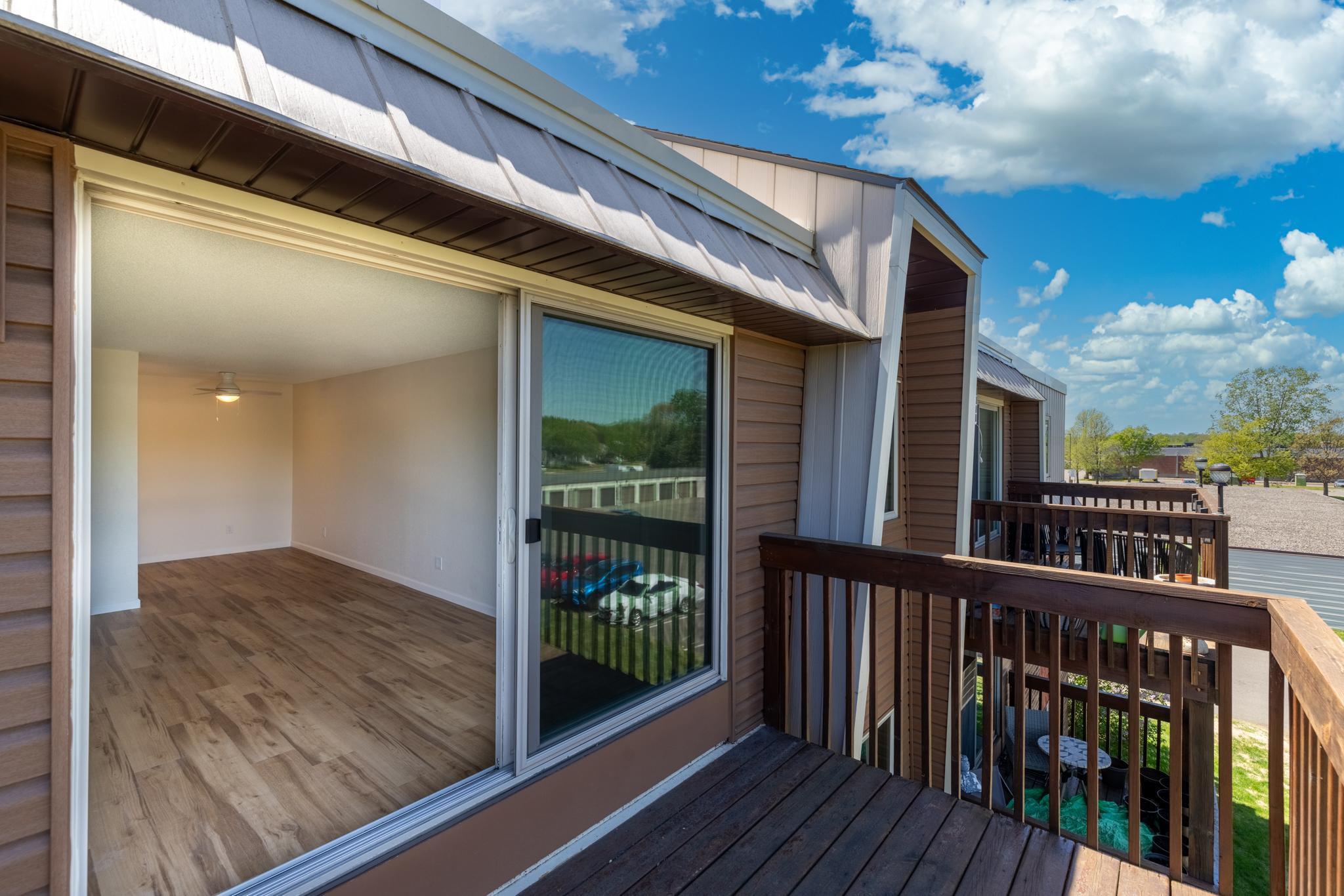 Good-sized deck with views