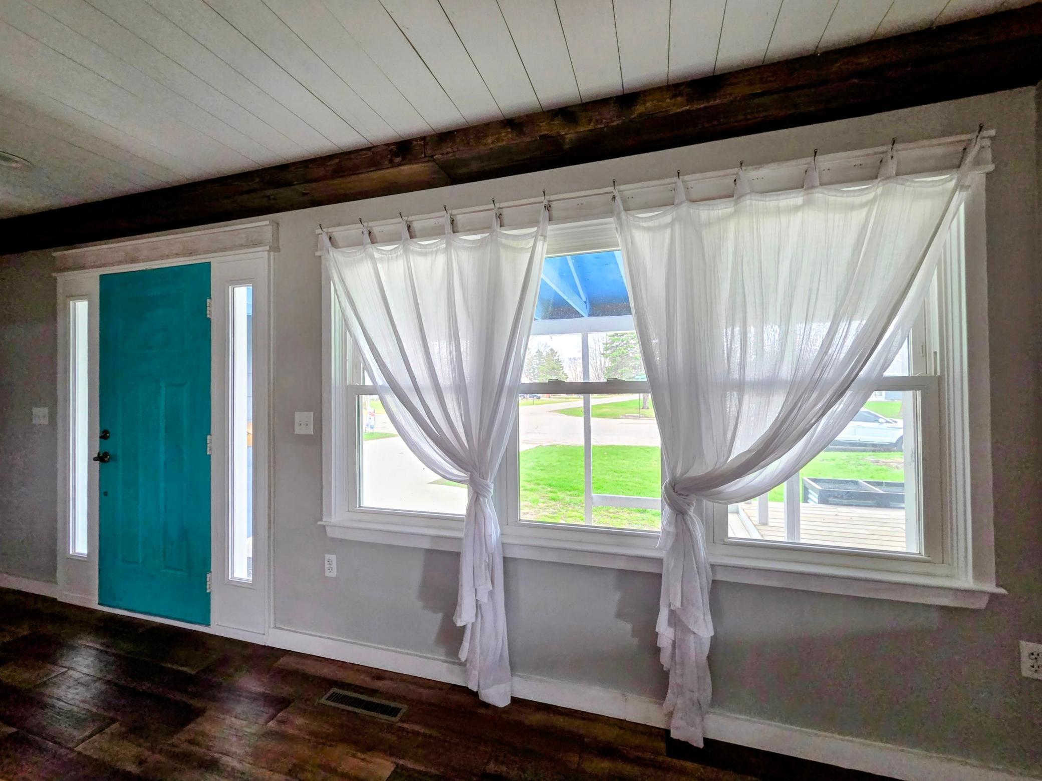 Looking out the front window