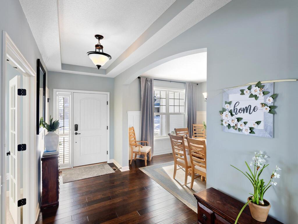 Foyer with hall closet