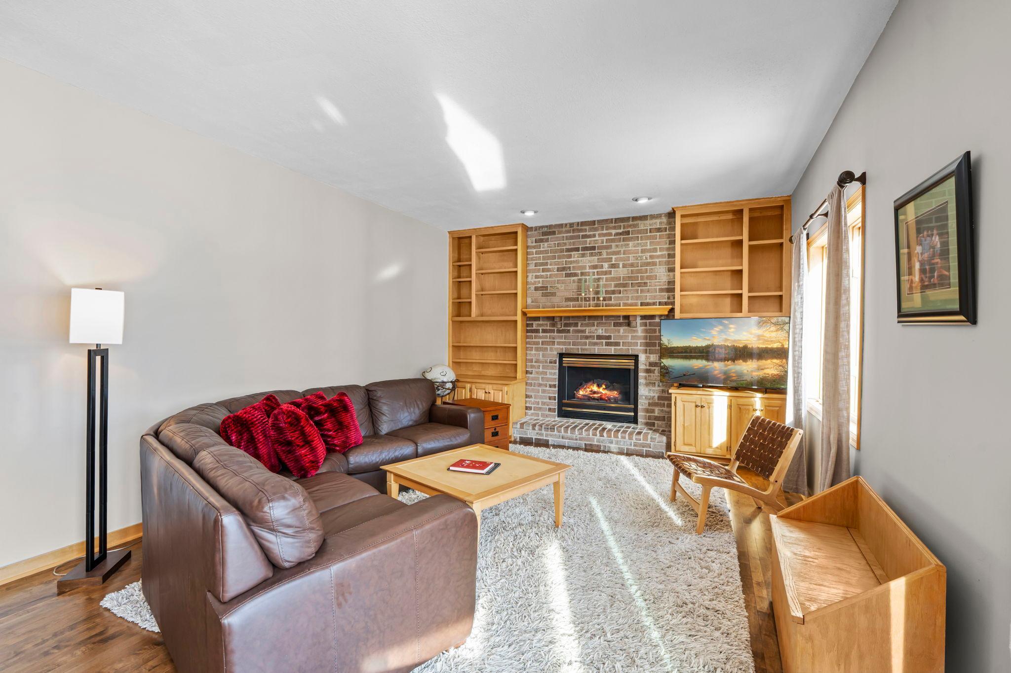 Main level Family room/fireplace