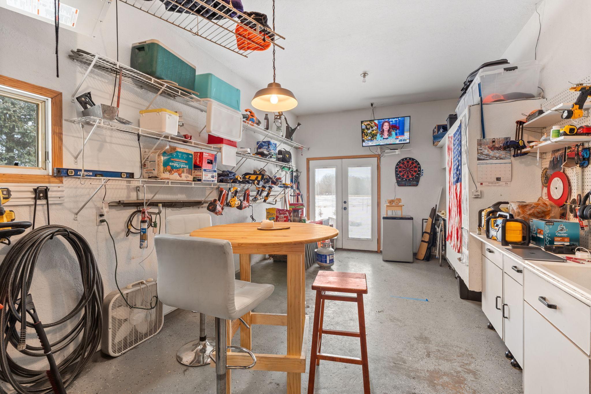 Garage work area/shop