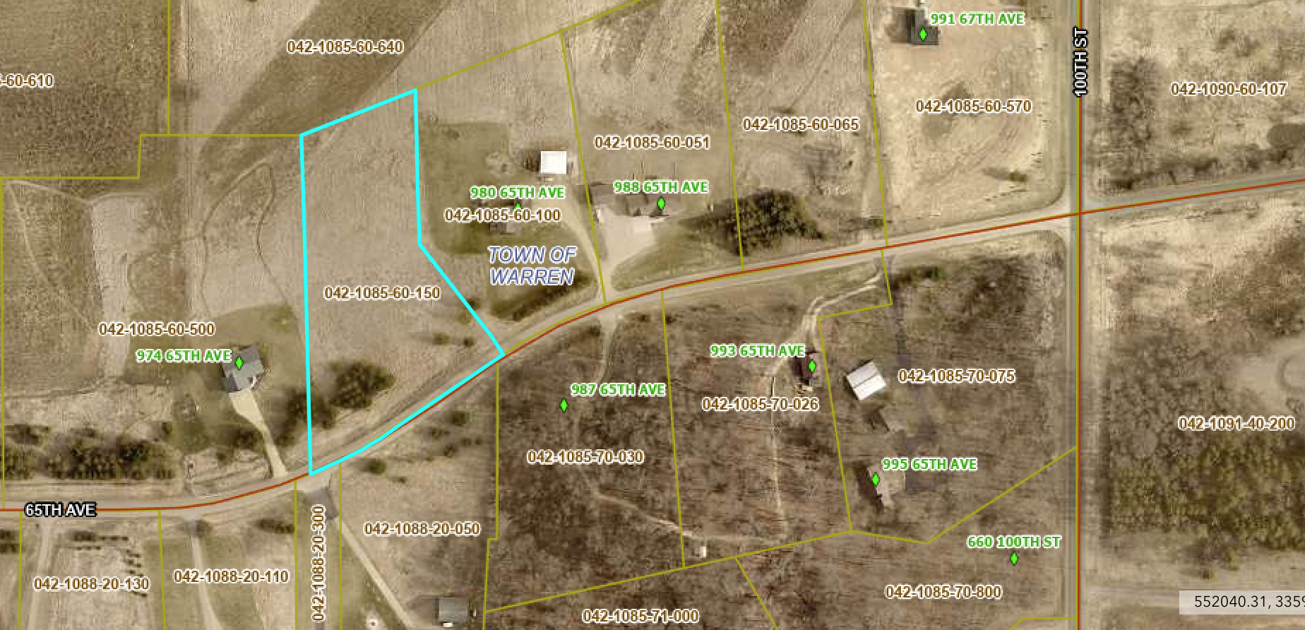 Lot 10 – Aerial from county website