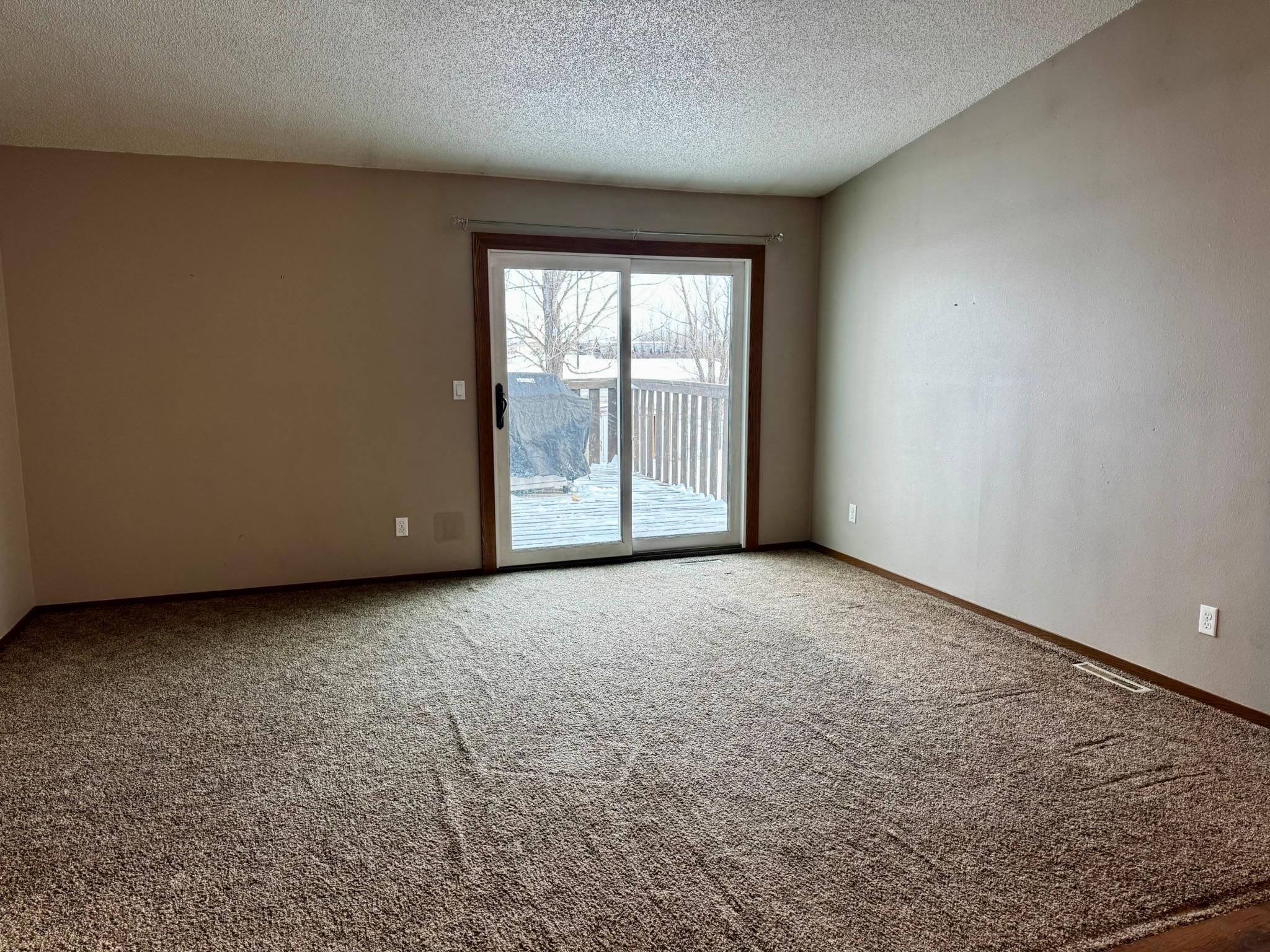 Living Room with Door to Deck