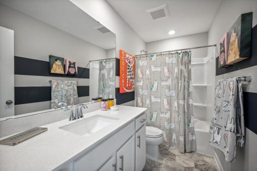 Upper Level Secondary Bath *Photo of Actual Home
