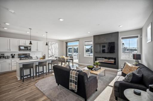 An open concept main level! *Photo of actual home