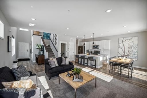 Open-Concept, main level living! *Photo of actual home