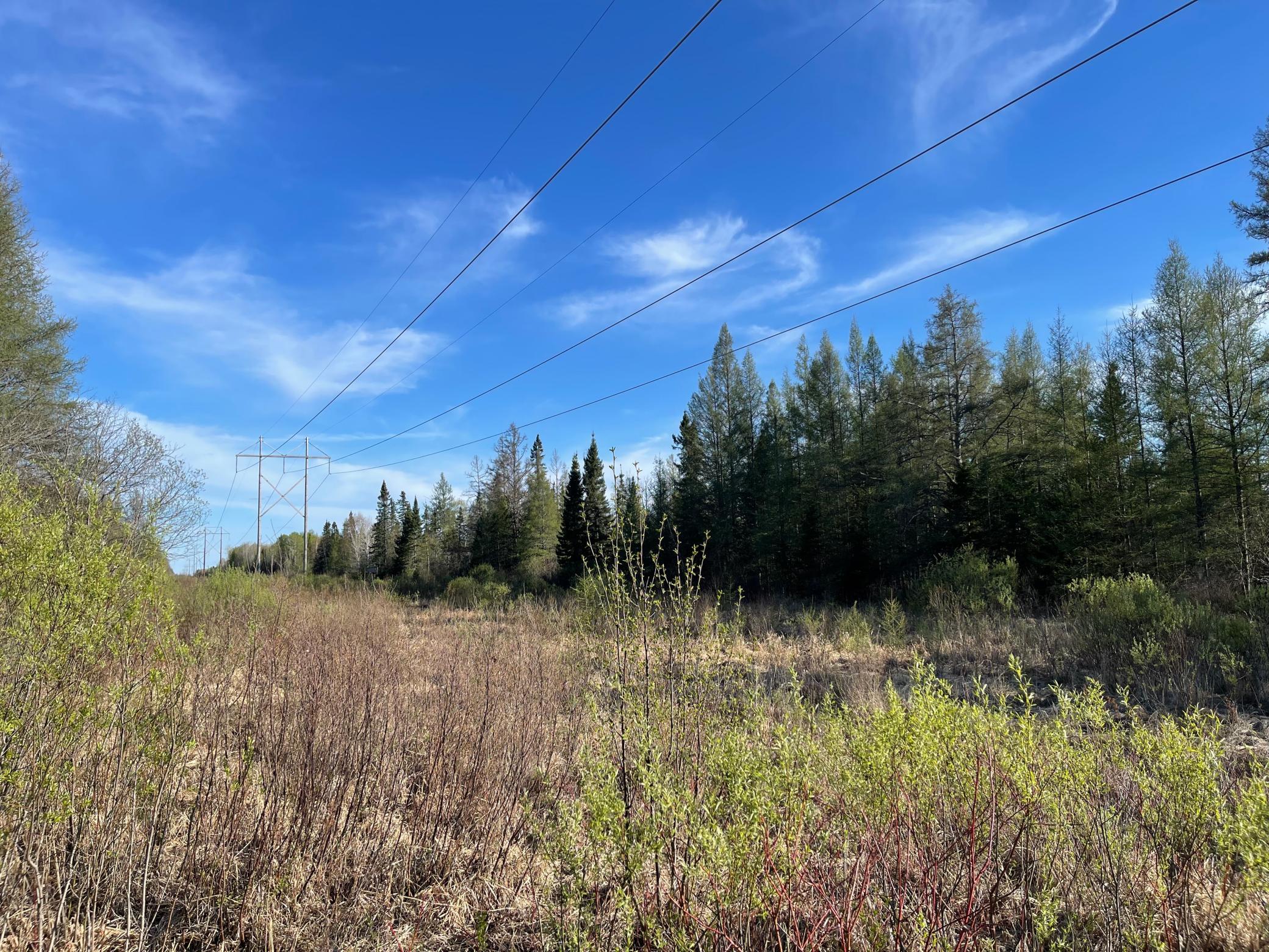 Power line opening
