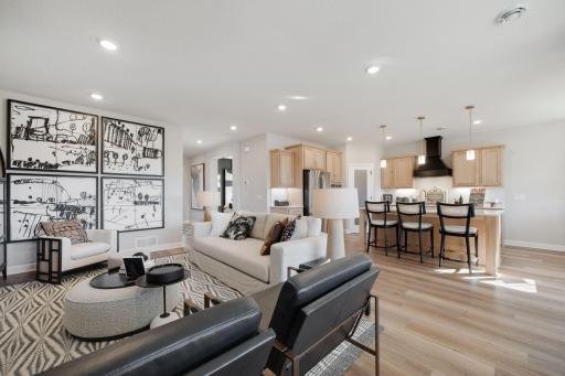 Family Room and Kitchen - Representation Only -Image is of similar staged home