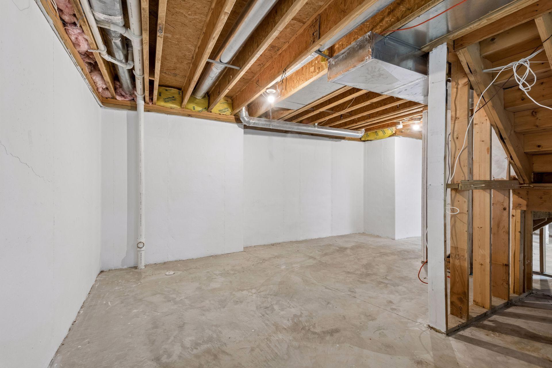 The basement has ample space to finish it off any way you want! It is also plumbed for a bathroom.
