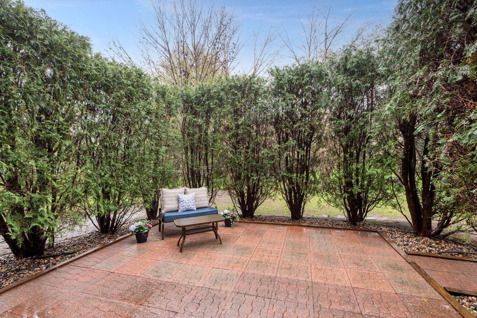 Unwind at the end of a long day in total privacy and relaxation on the patio just steps off the kitchen.