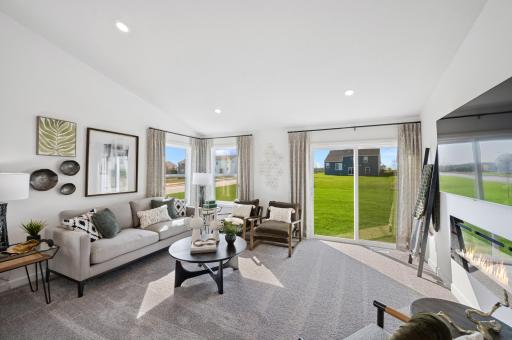 Sun filled living room! (Photo of Actual Home)