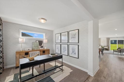 Sun filled office or flex room! (Photo of Actual Home)