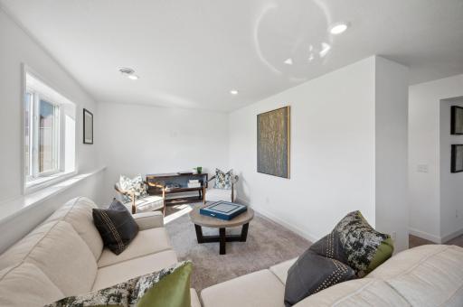 Finished Lower Level Rec. Room! (Photo of Actual Home)