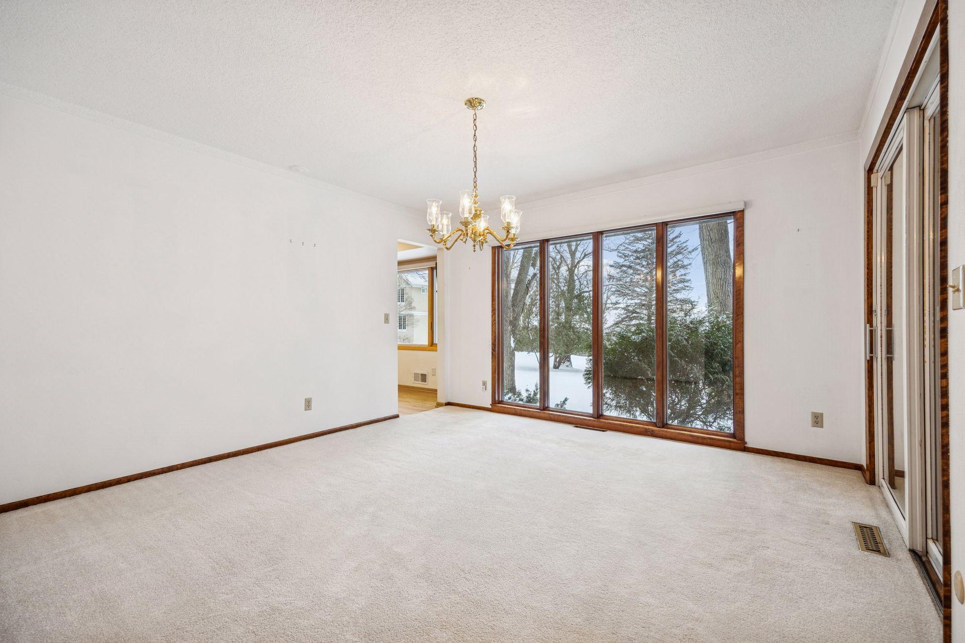 Formal Dining wall of windows