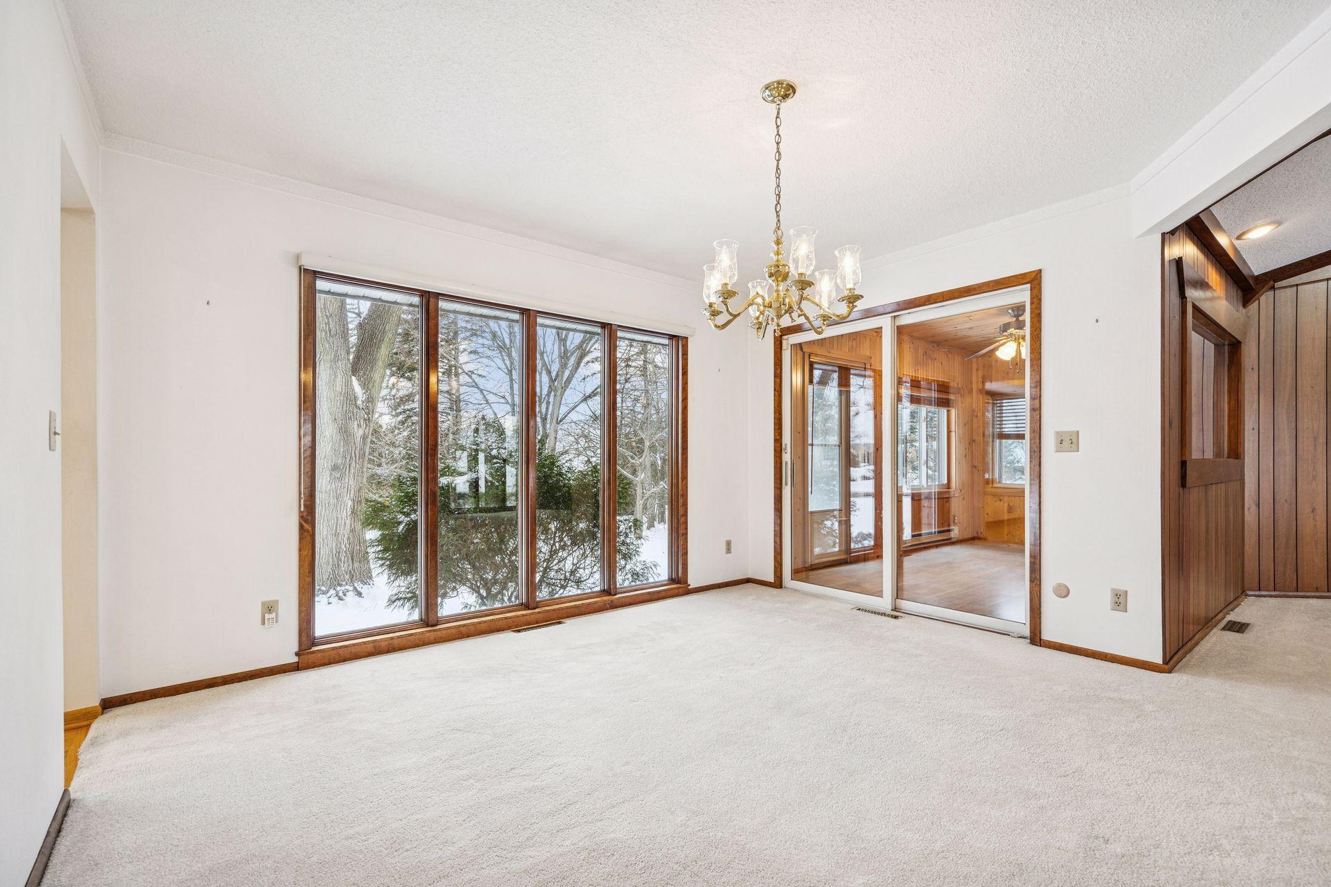 Formal Dining leading to porch