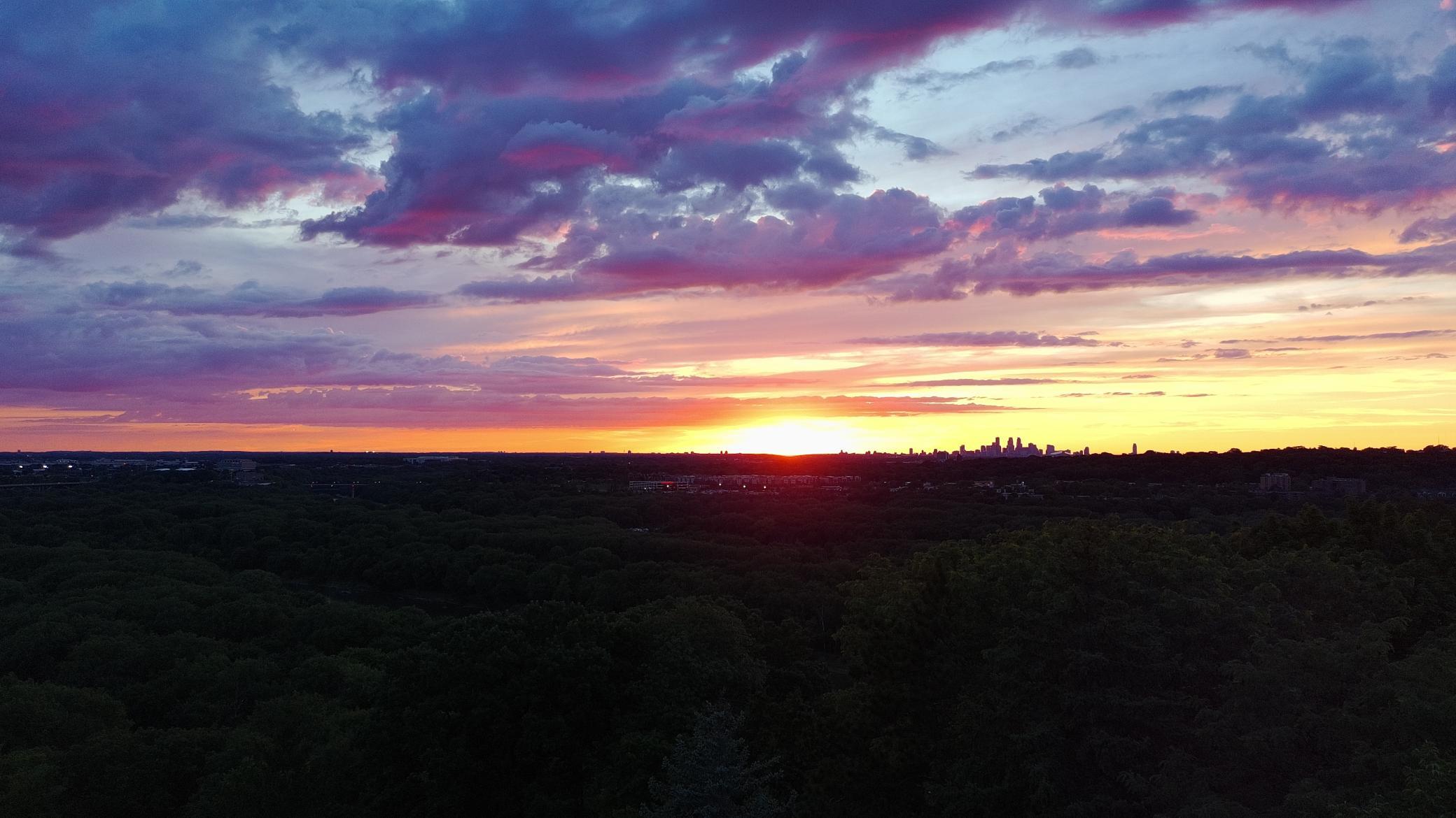 Brilliant sunset views