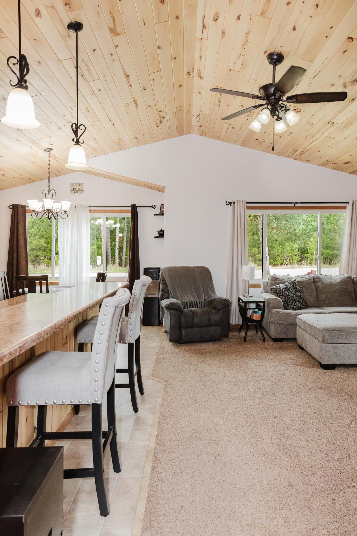 Open Kitchen, Living Room, Dining Room