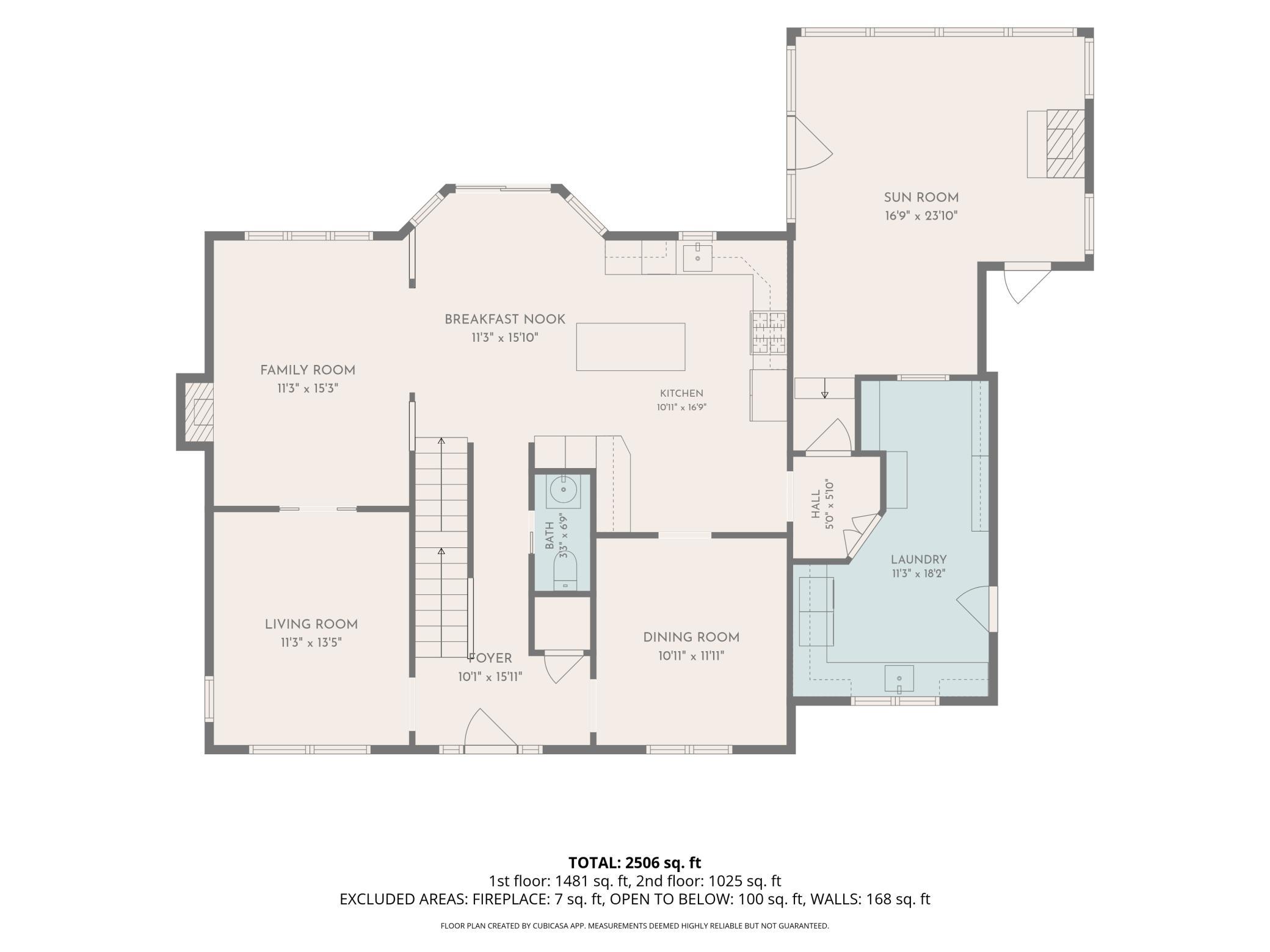 1st Level Floor Plan