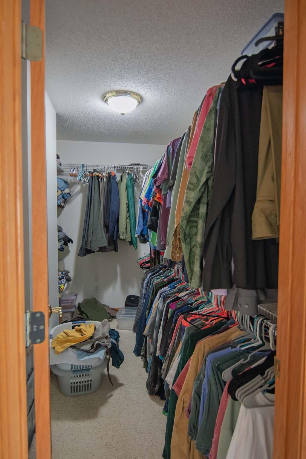 Huge primary closet