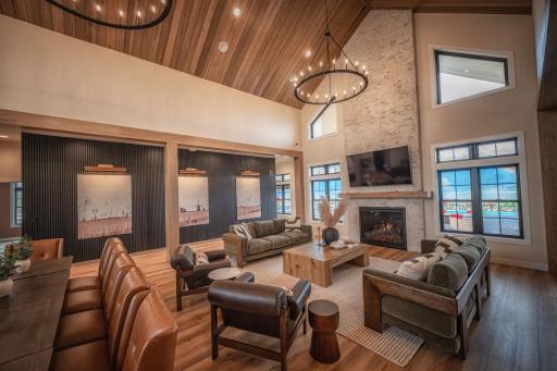 Clubhouse gathering area