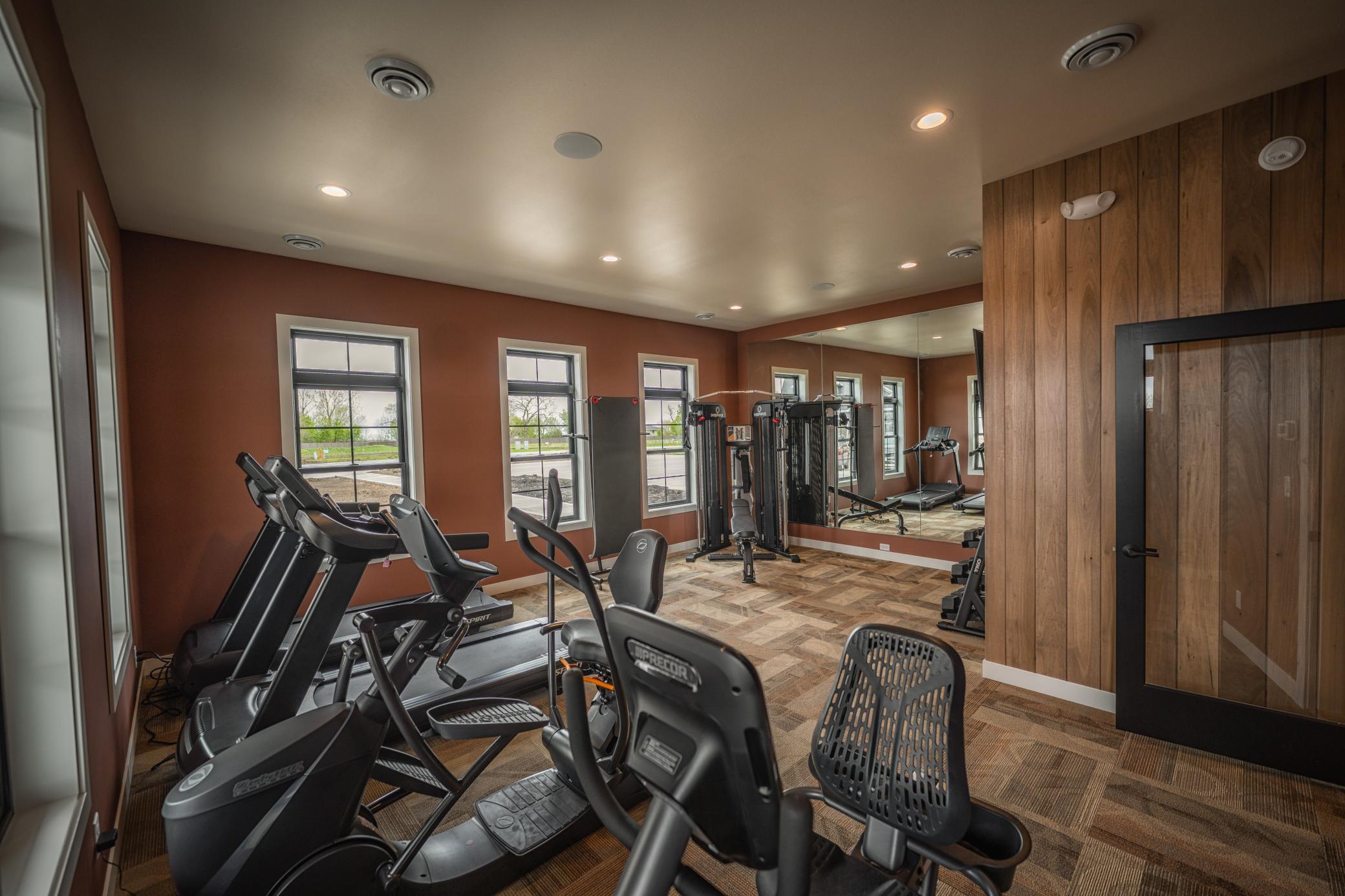 Clubhouse fitness area