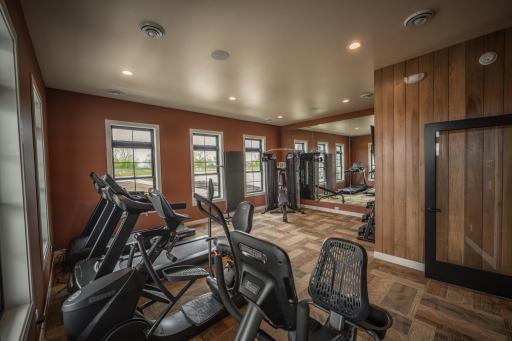 Clubhouse fitness area