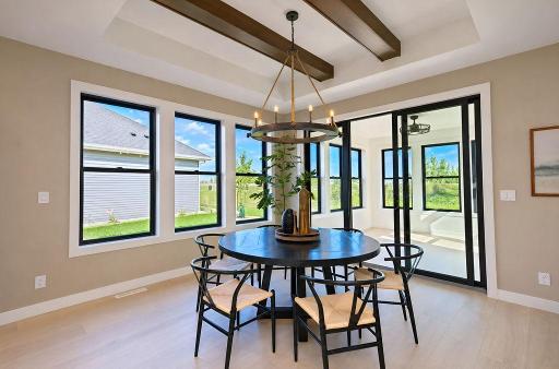 6448-Dining Room overlooking 3 season room