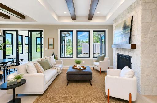6448-Great Room overlooking courtyard