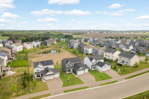 No home behind the spacious backyard