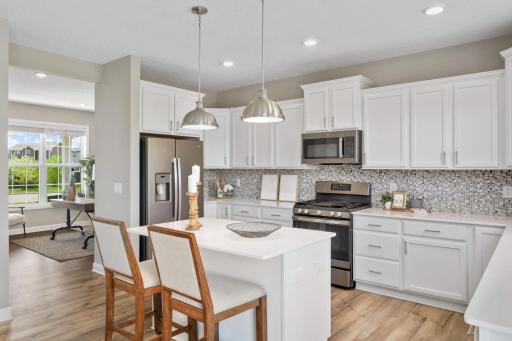 Beautiful white enamel kitchen cabinet