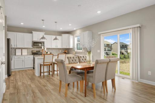 Low maintenance Luxury vinyl plank flooring throughout the main floor