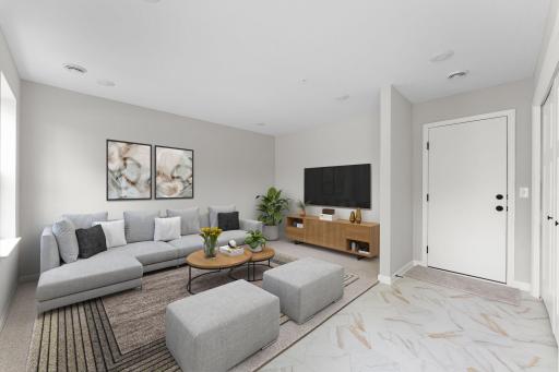 Lower Level Rec Room *Photo of a previously built home of the same floorplan. Finishes/options may vary.