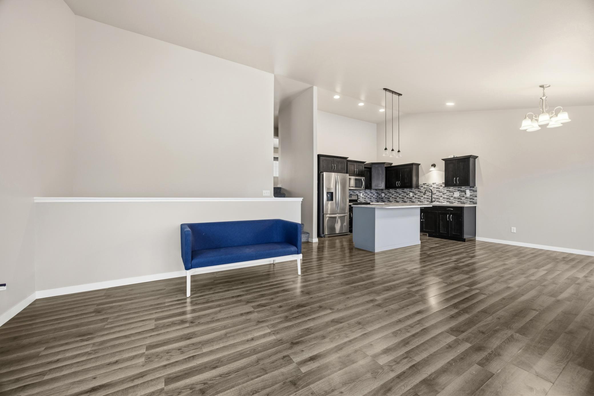 Living Room + Kitchen