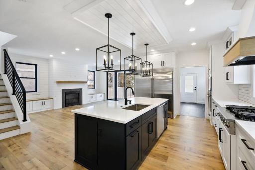 Open floor plan is great for modern lifestyle and entertaining. Pictures of previously built house.
